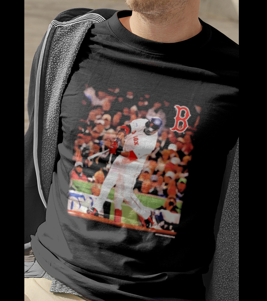 Boston Red Sox David Ortiz Iconic Swing Moment T-Shirt