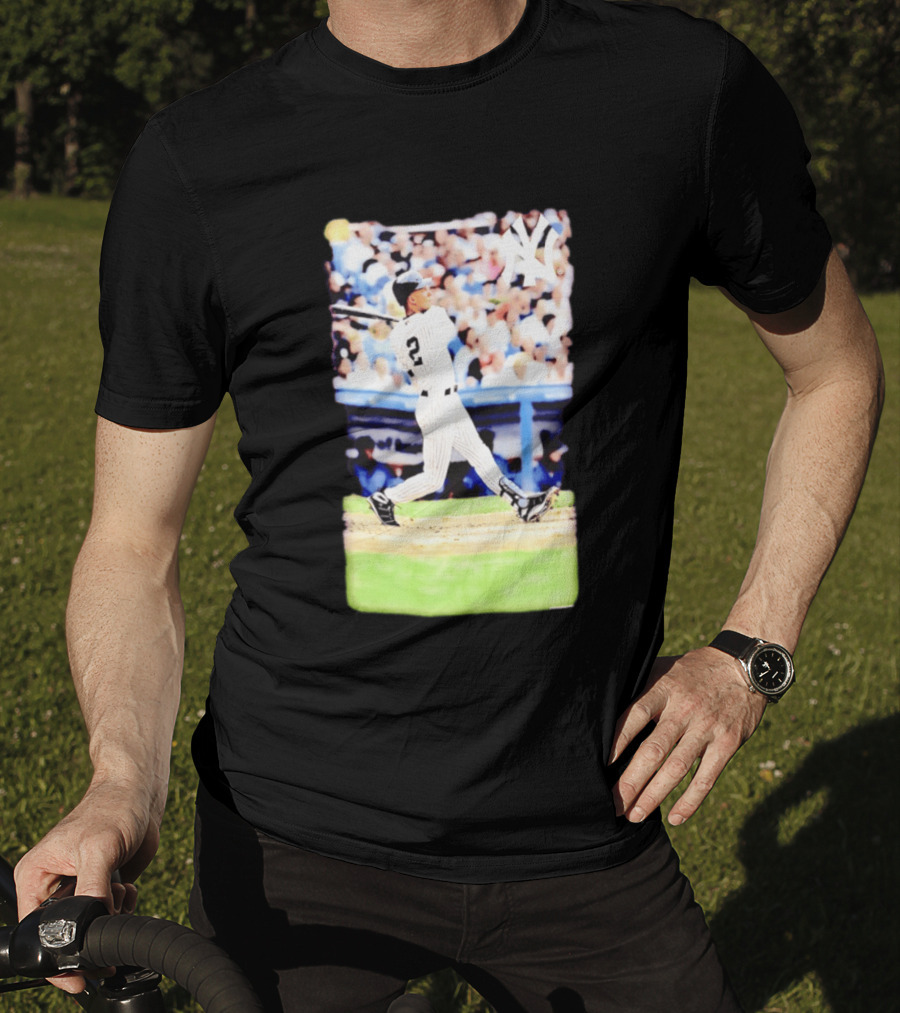 Derek Jeter New York Yankees Legendary Swing Moment T-Shirt