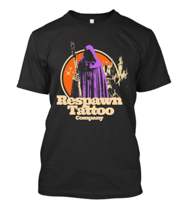 Respawn Tattoo Company Wizard Castle Grim Reaper T-Shirt