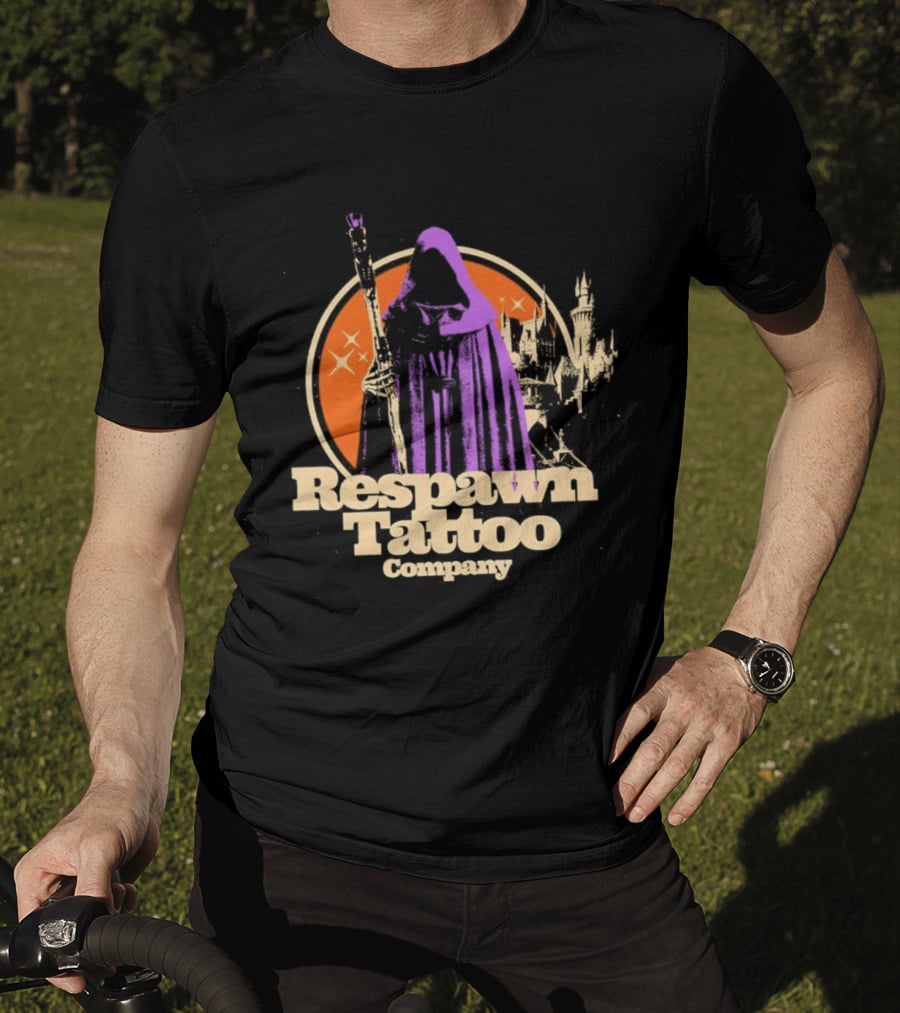 Respawn Tattoo Company Wizard Castle Grim Reaper T-Shirt