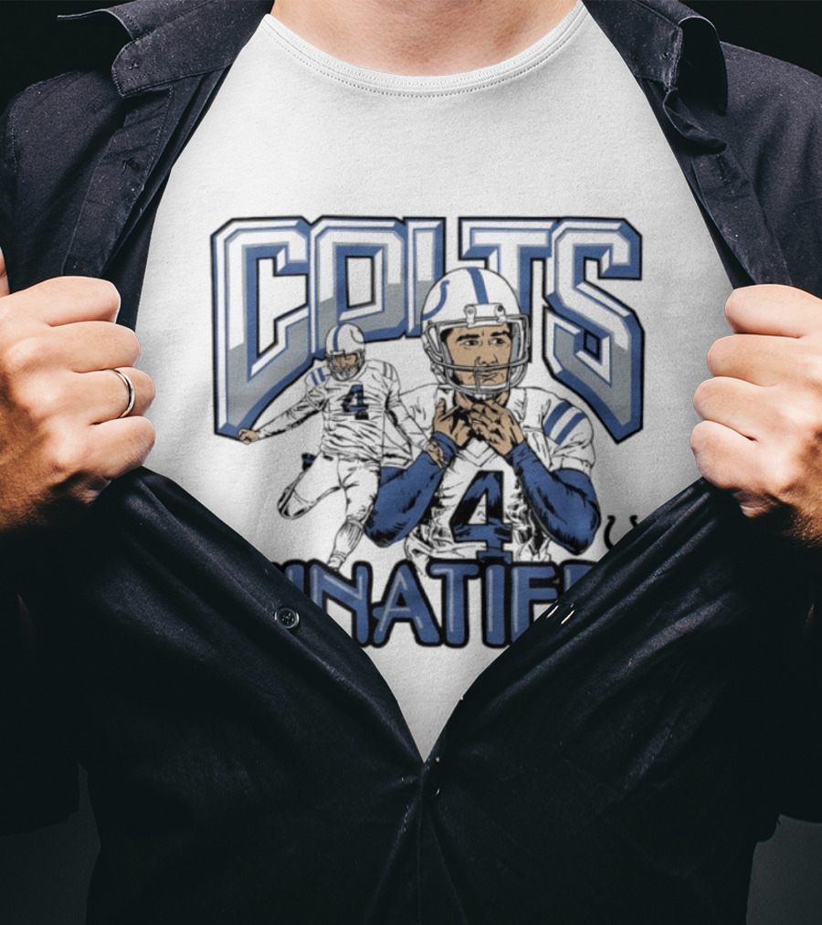 Indianapolis Colts Adam Vinatieri Football Number 4 Fan Gear T-Shirt