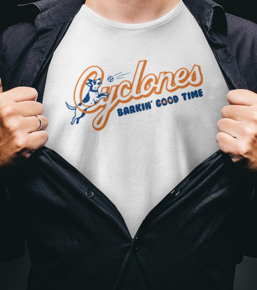 Brooklyn Cyclones Barkin Good Time Baseball Dog Fun T-Shirt