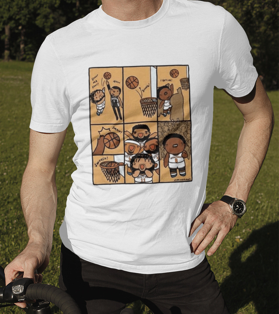 Jimindraws Karl Anthony Towns New York Knicks Comic Style Basketball Fun T-Shirt