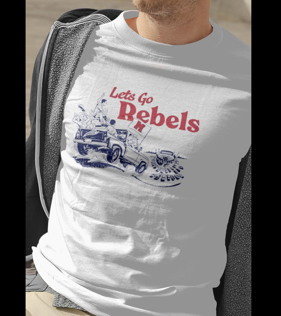 Let's Go Rebels Ole Miss Football Road Trip Adventure T-Shirt