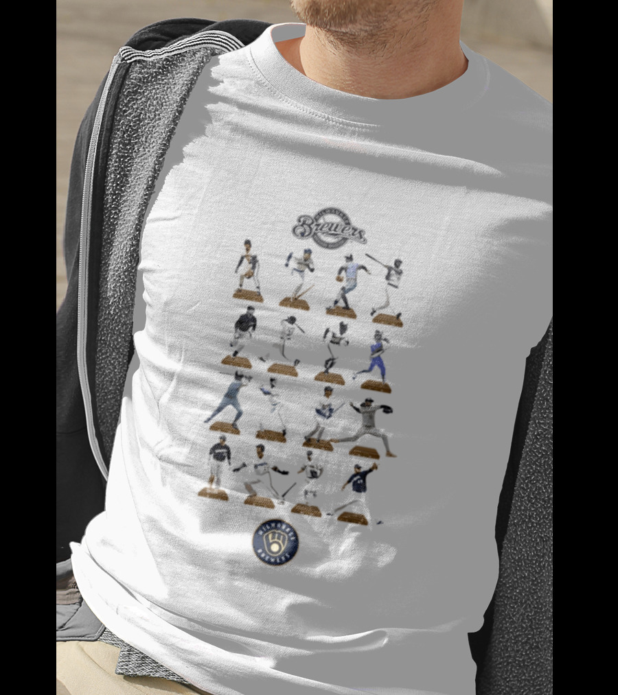Milwaukee Brewers Legends Hall Of Fame MLB Baseball Players Iconic Moments T-Shirt
