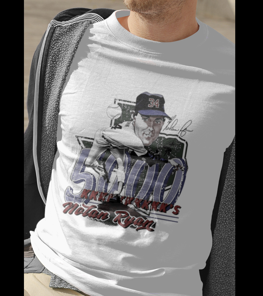 Nolan Ryan 5000 Strikeouts Texas Rangers Bruce Stark T-Shirt