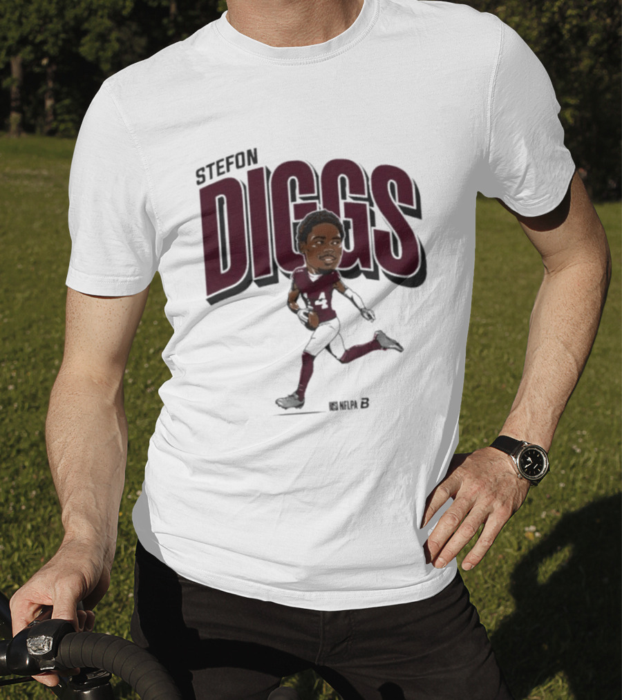 Stefon Diggs Caricature Football Art By Duna B T-Shirt