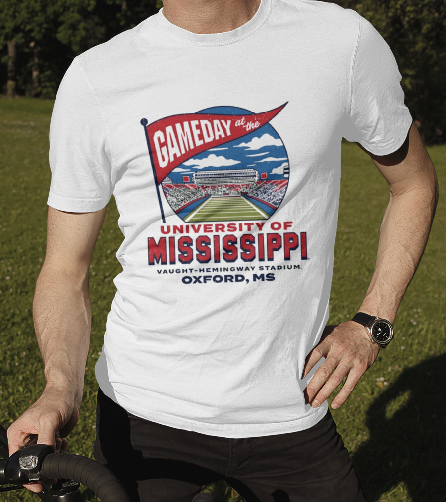University Of Mississippi Gameday Vaught Hemingway Stadium Oxford MS T-Shirt