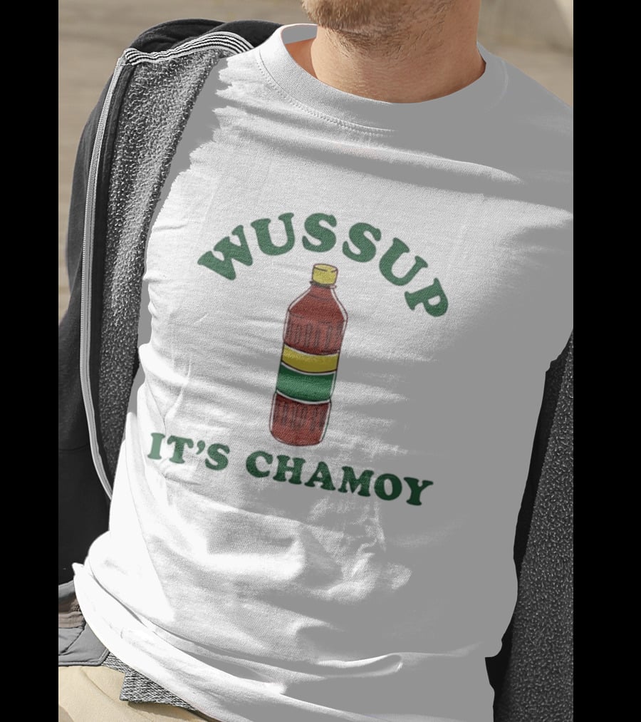 Wussup It's Chamoy Mexican Candy Hot Sauce Bottle T-Shirt