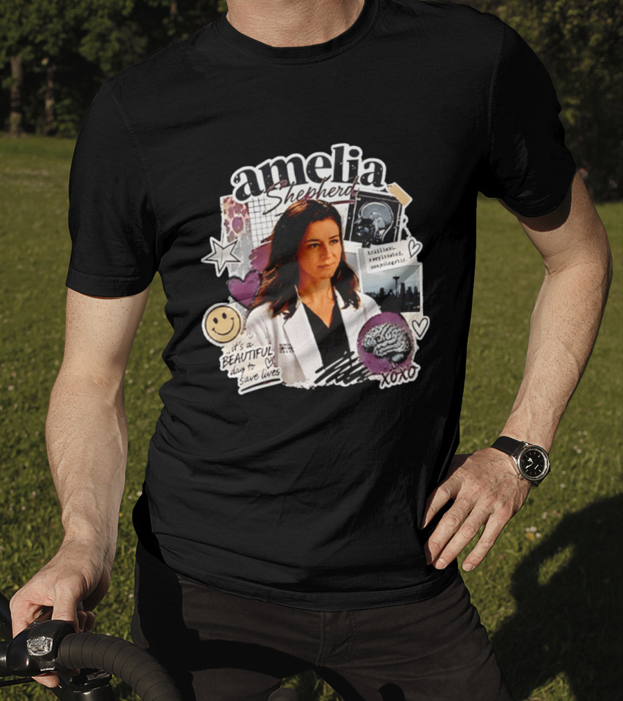 Amelia Shepherd Brilliant Complicated Unapologetic Beautiful Day To Save Lives Seattle Doctor T-Shirt