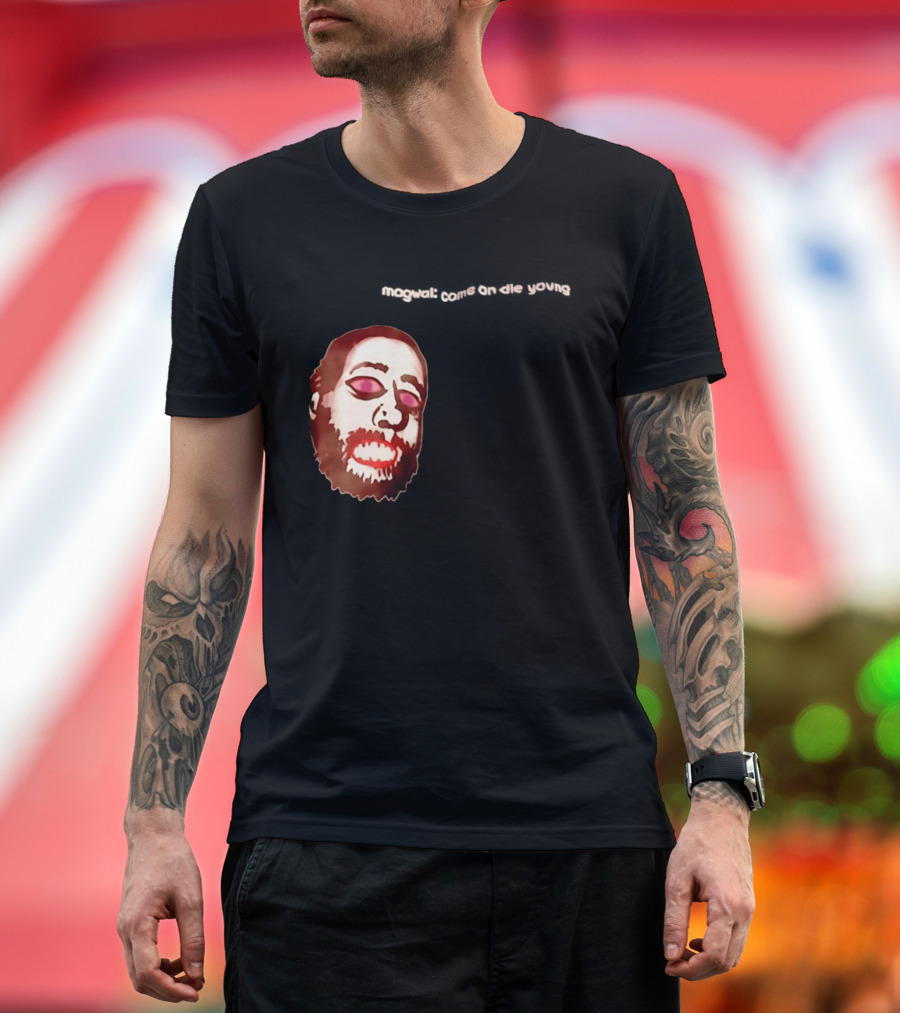 Mogwai Come On Die Young Album Cover Art Face T-Shirt