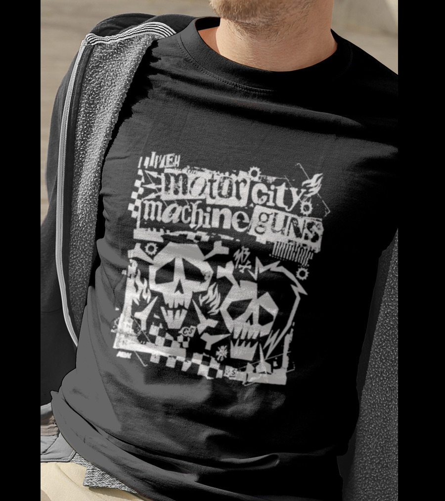 Motor City Machine Guns MCMG Skull T-Shirt