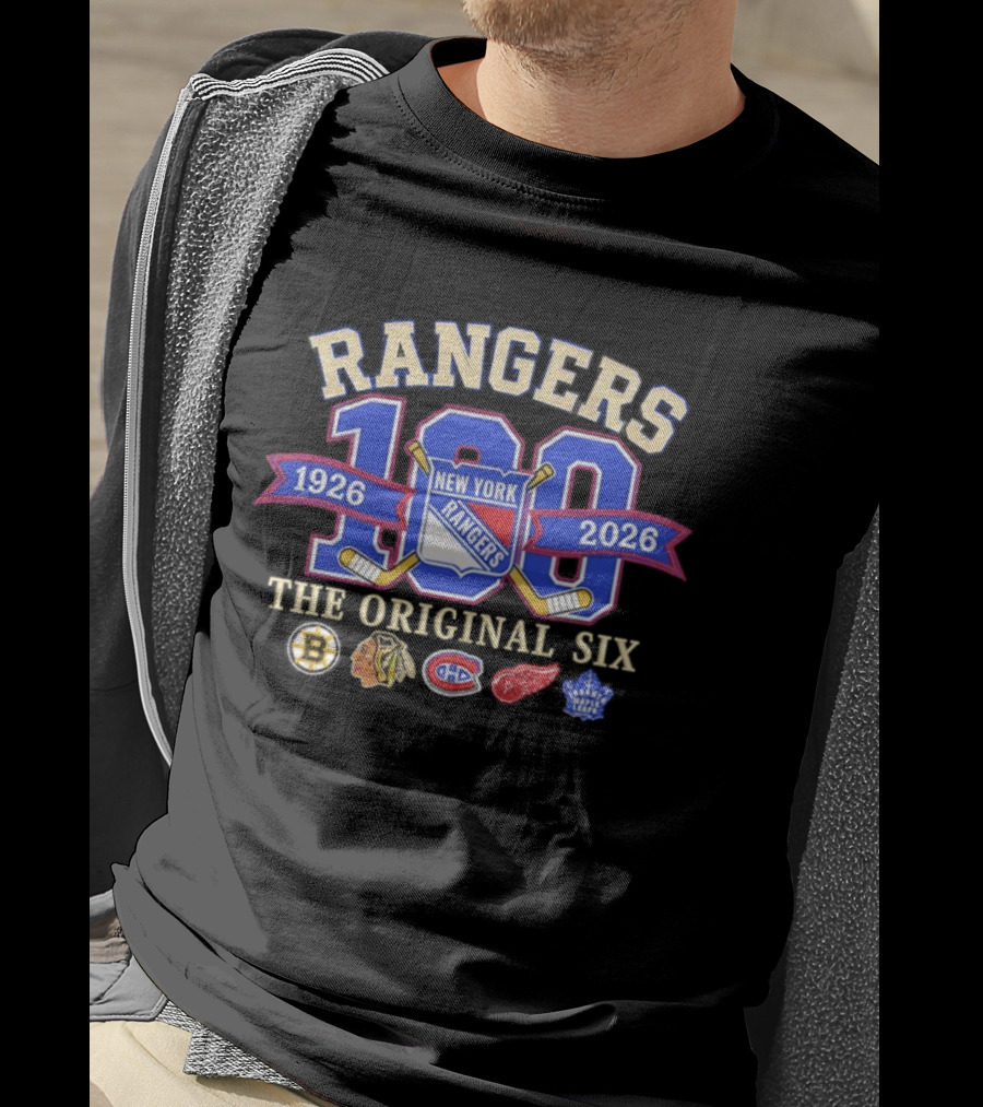 Rangers 100 Years 1926 2026 The Original Six New York T-Shirt