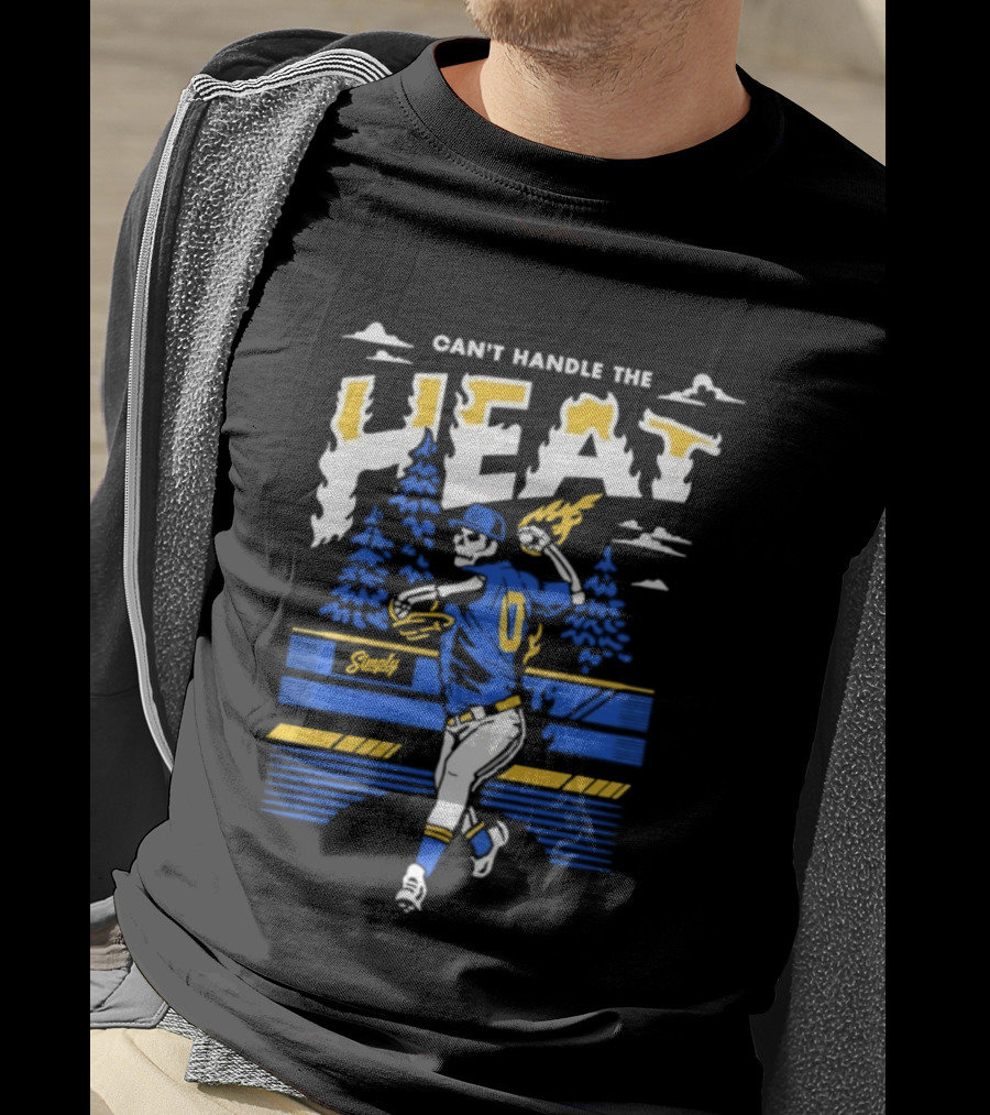 Can't Handle The Heat Baseball Skeleton Seattle Mariners T-Shirt