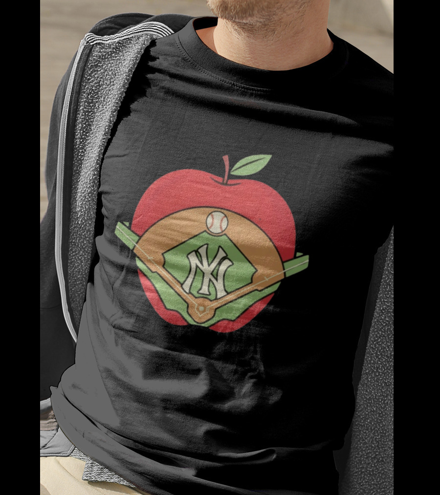 New York Yankees Baseball Apple MLB Stadium T-Shirt