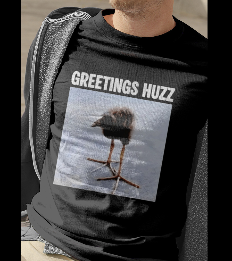 Greetings Huzz Bird Funny Meme Photo T-Shirt