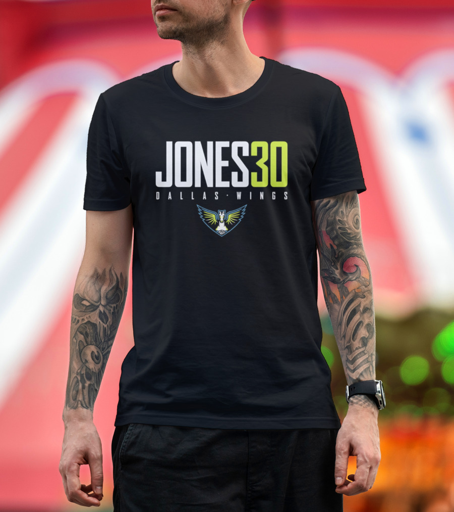 Jones 30 Dallas Wings 2026 WNBA T-Shirt