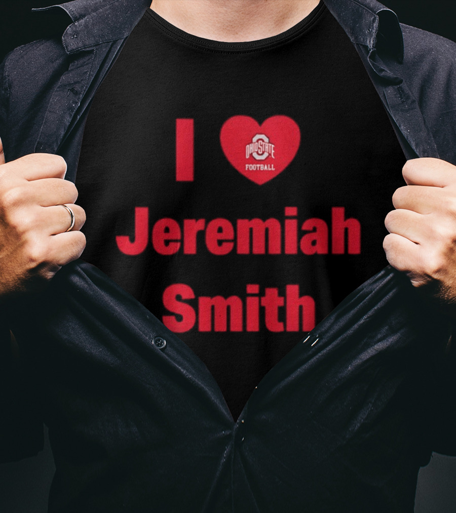 I Love Ohio State Football Jeremiah Smith Fan Support T-Shirt