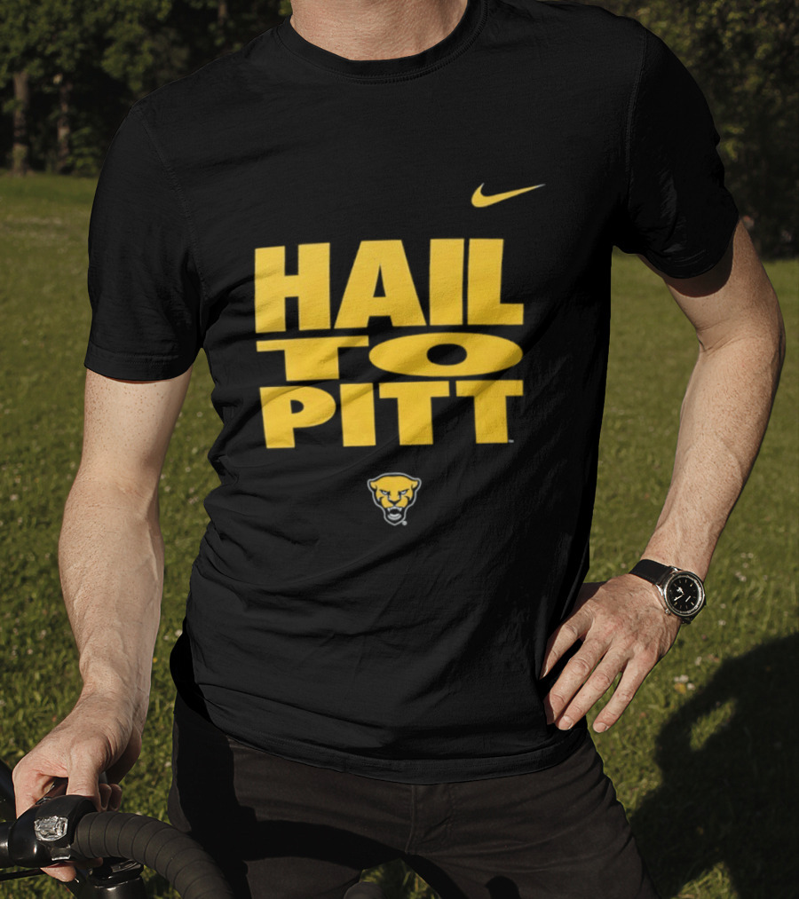 Pitt Panthers Hail To Pitt Nike Sportswear With Panther Head T-Shirt