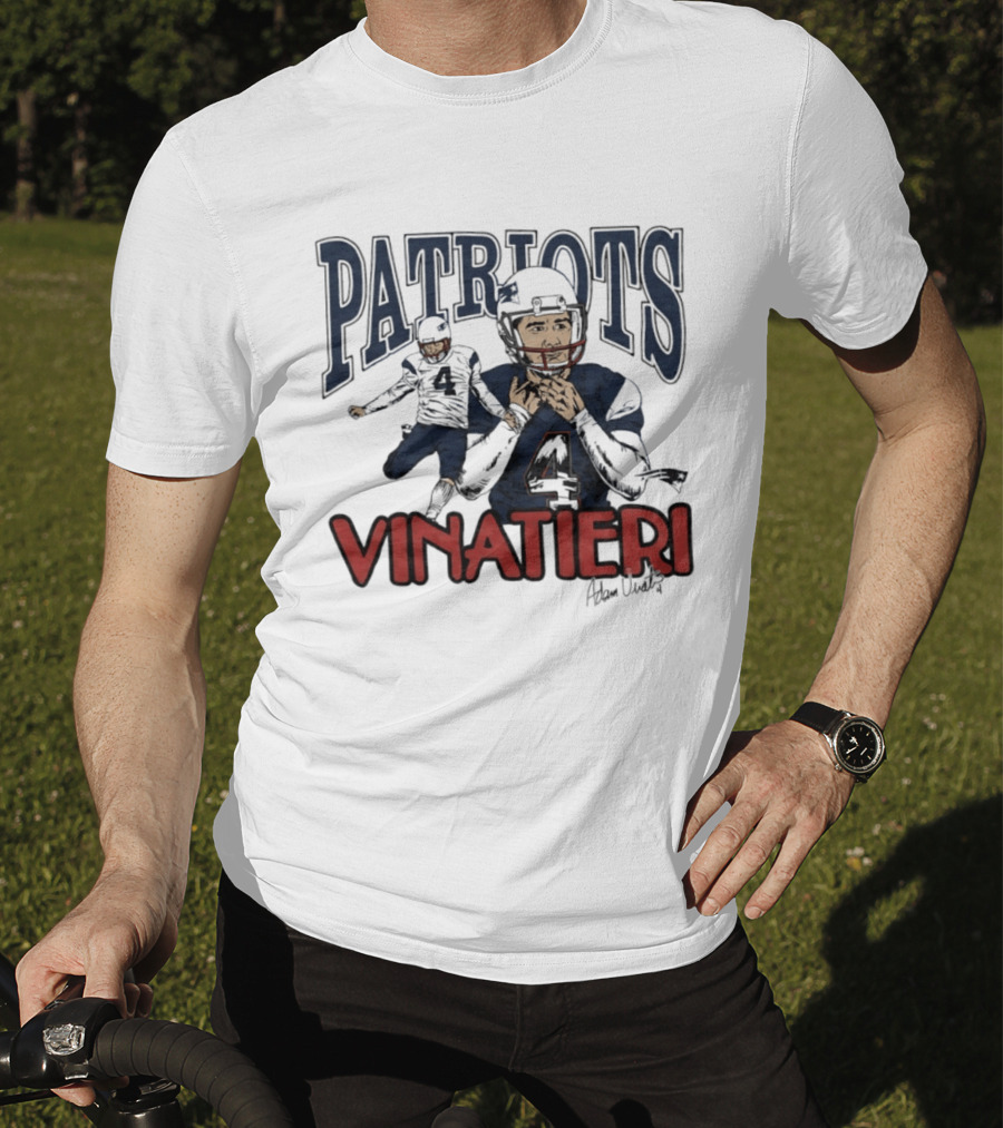 Patriots Vinatieri Adam New England Football T-Shirt