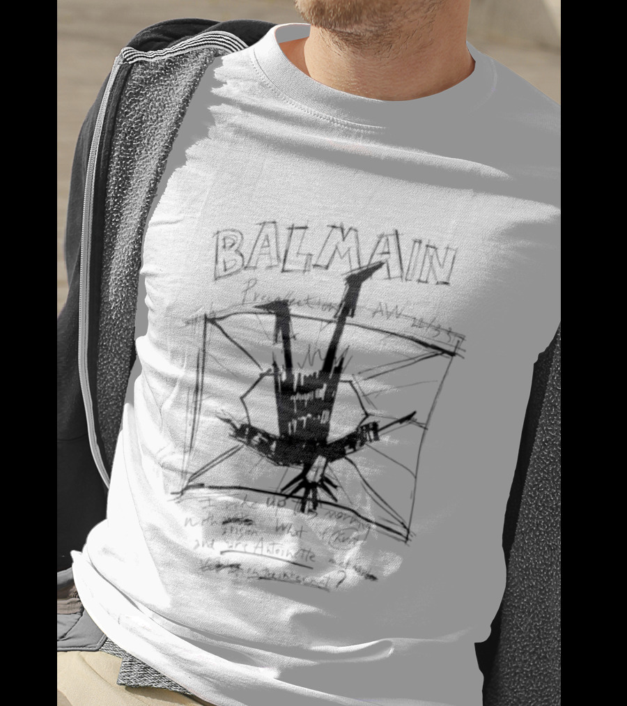 Balmain I Woke Up This Morning Artiste T-Shirt