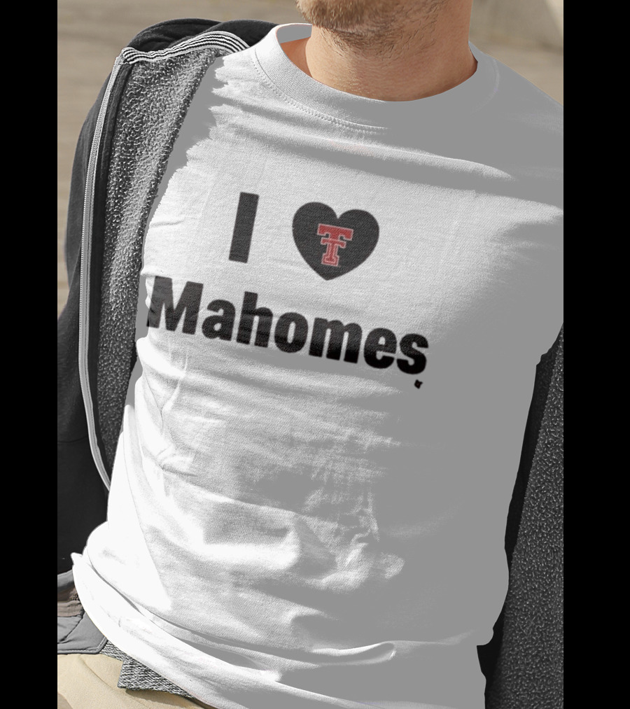 I Love Texas Tech Mahomes Football T-Shirt