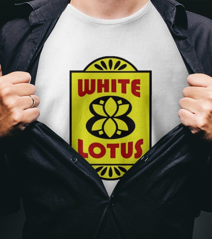 White Lotus Retro Motel Sign T-Shirt