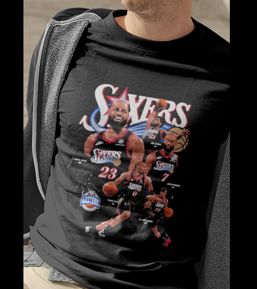 76ers Basketball Lebron James Jaylen Brown Eastern Conference T-Shirt
