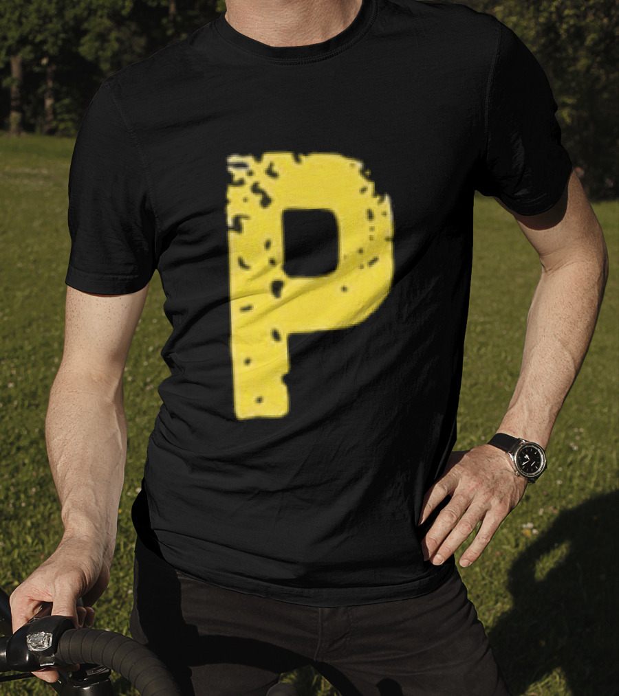 2026 Pirates IUP Night Yellow Pirate Letter P T-Shirt