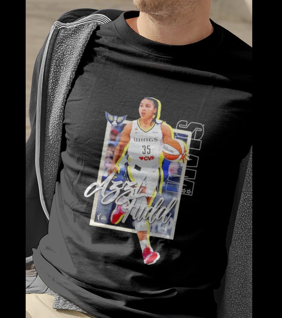 Azzi Fudd Dallas Wings Basketball Slam 262 CVS Wilson T-Shirt