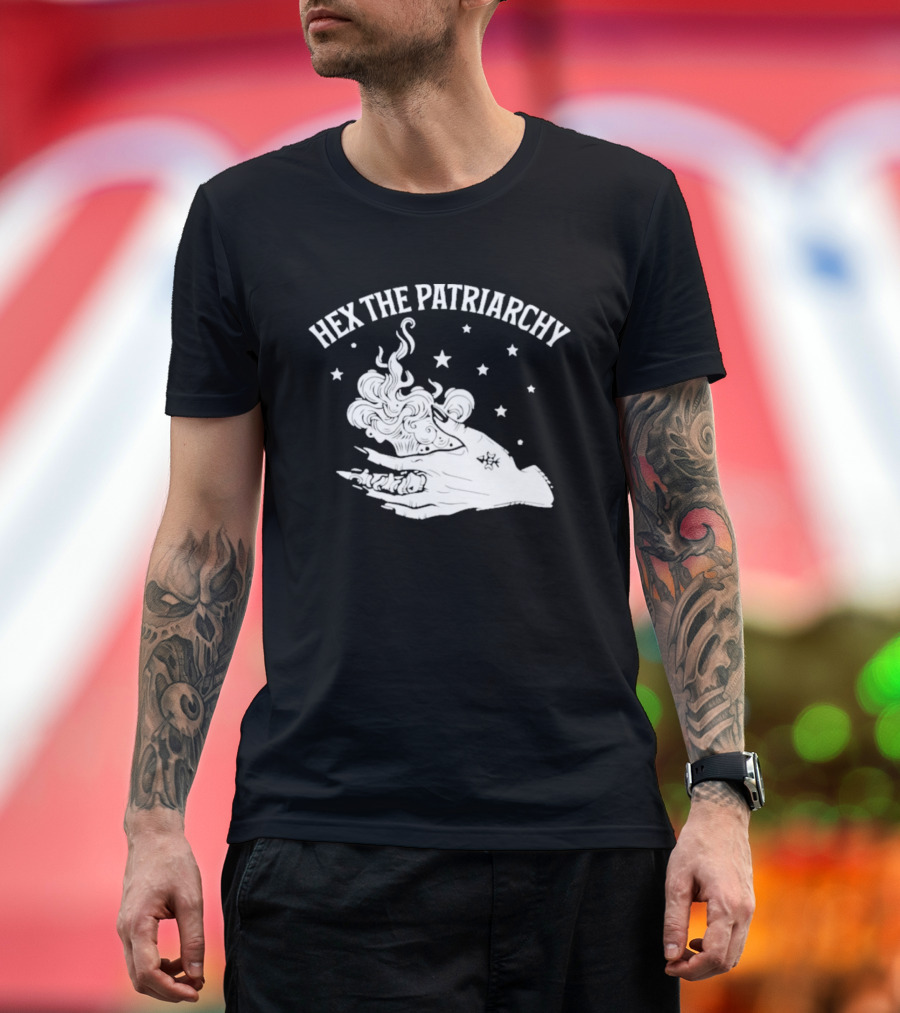 Hex The Patriarchy Mystical Hand Stars T-Shirt