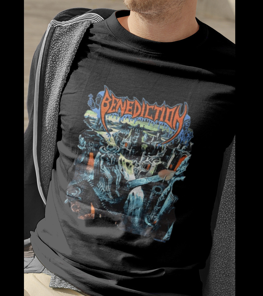 Benediction World Violation Tour 1993 Holland Germany Belgium Switzerland Austria Two Sided T-Shirt