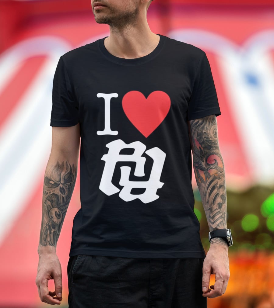I Heart RR White T-Shirt