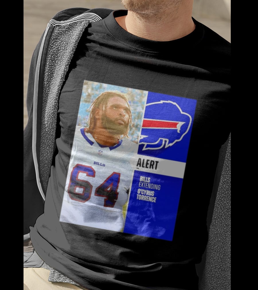 Buffalo Bills Alert Extending O'Cyrus Torrence Number 64 T-Shirt