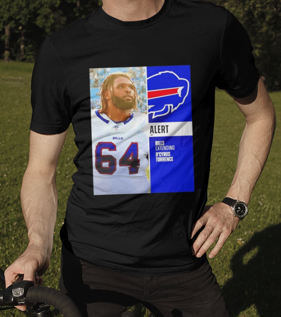 Buffalo Bills Alert Extending O'Cyrus Torrence Number 64 T-Shirt