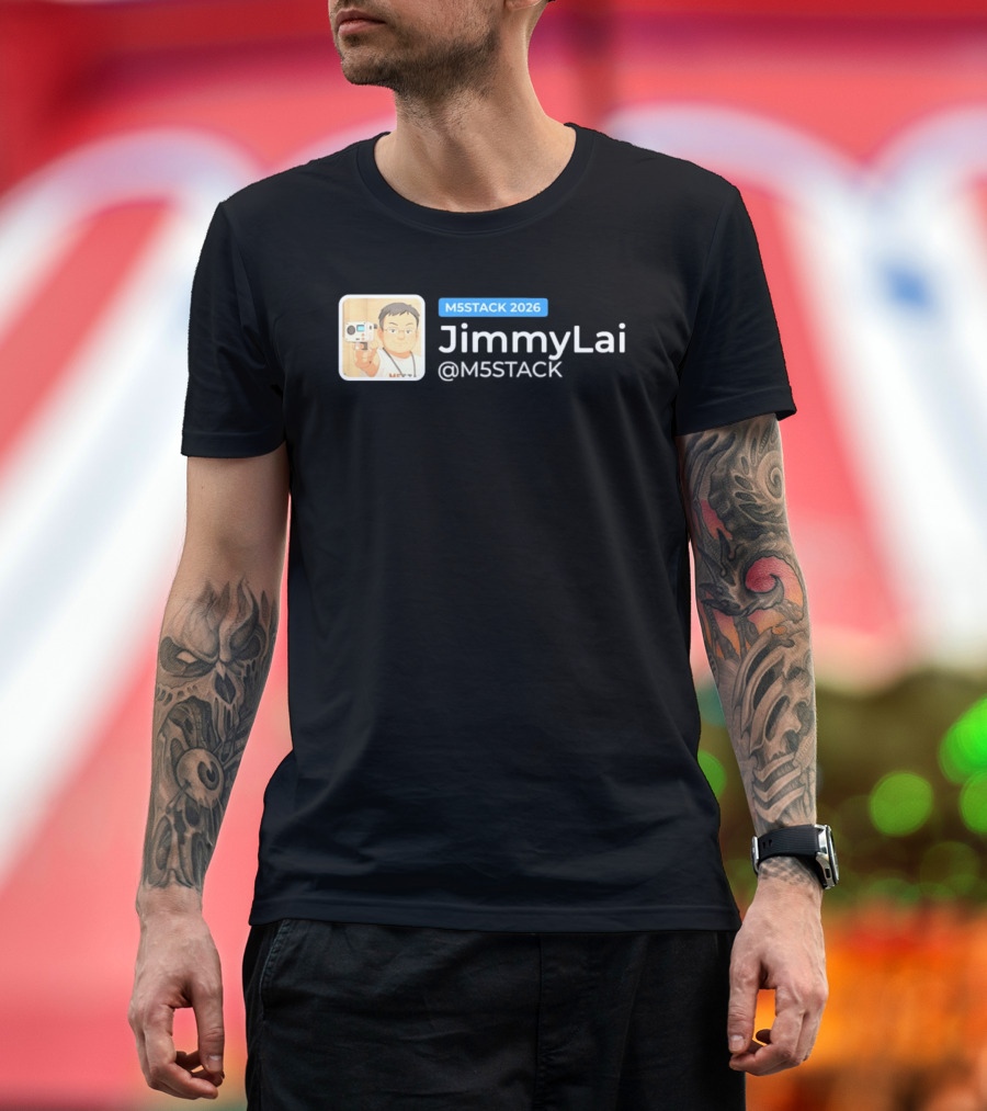 M5STACK 2026 Jimmy Lai M5Stack T-Shirt
