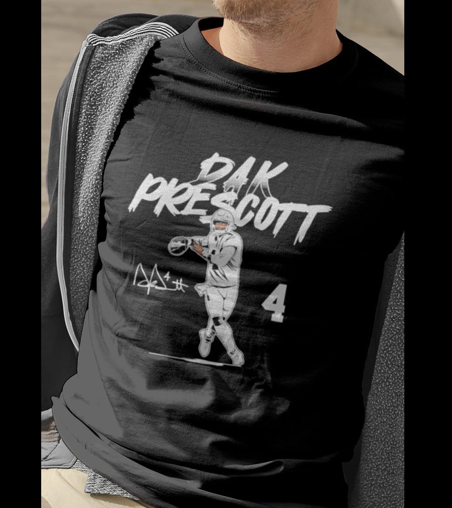 Dak Prescott 4 Dallas Cowboys 2026 Star Pose T-Shirt