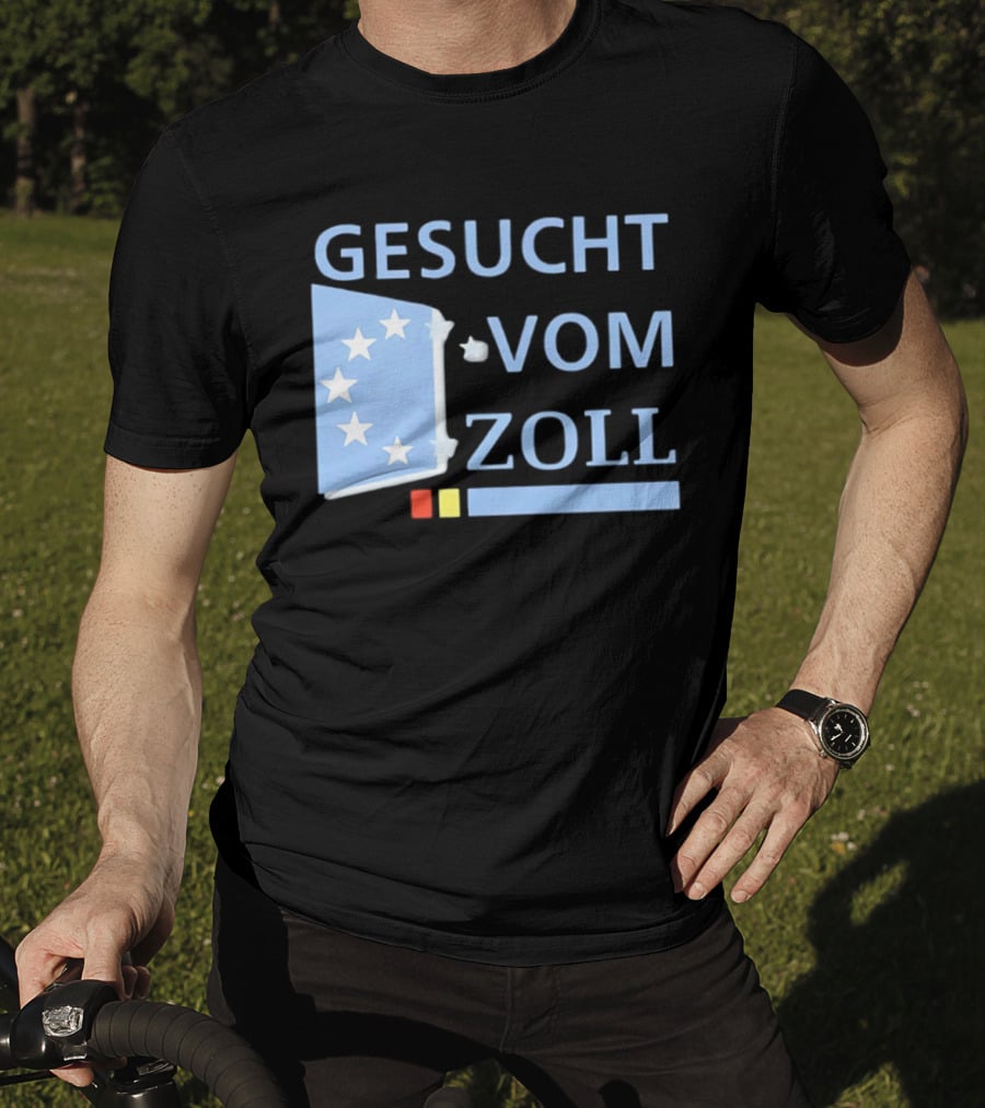 Gesucht Vom Zoll Sterne EU Symbol Farben Banner T-Shirt