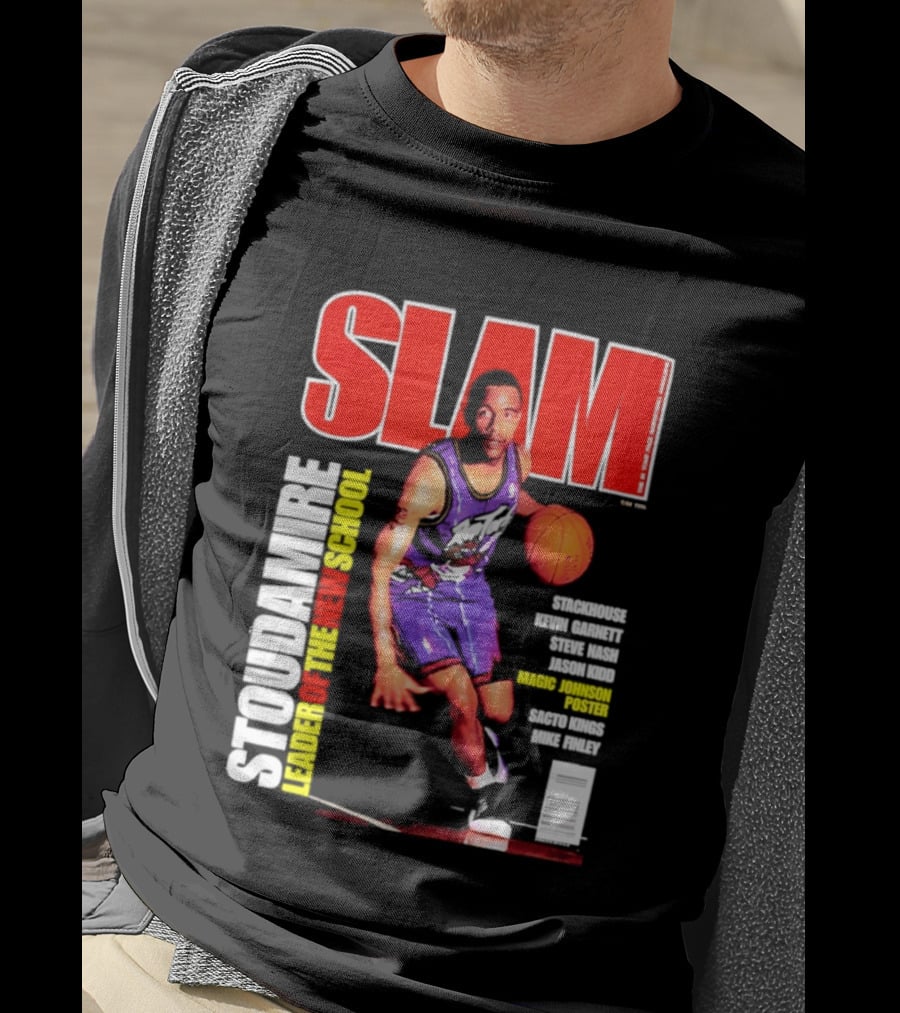 Slam Magazine May 1996 Stoudamire Leader Of The New School Raptors Championship Roster Fan Event T-Shirt