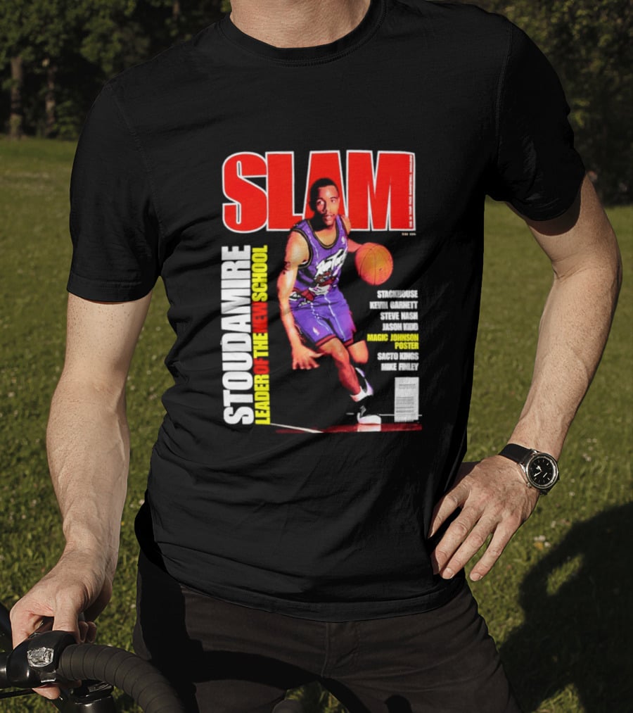 Slam Magazine May 1996 Stoudamire Leader Of The New School Raptors Championship Roster Fan Event T-Shirt