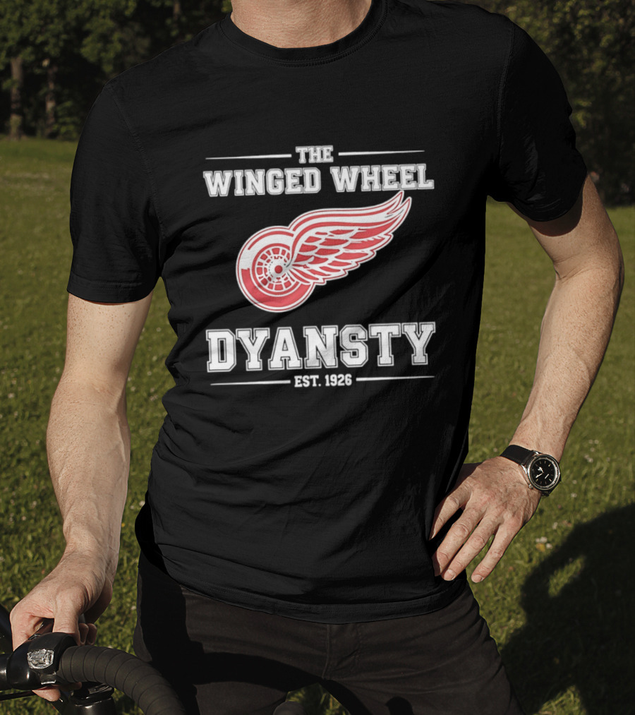 The Winged Wheel Dynasty Est 1926 Detroit Red Wings Hockey Legacy T-Shirt