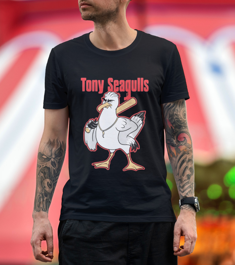 Tony Seagulls Seagull Baseball Bat Boston Red Sox Anthony Seigler T-Shirt