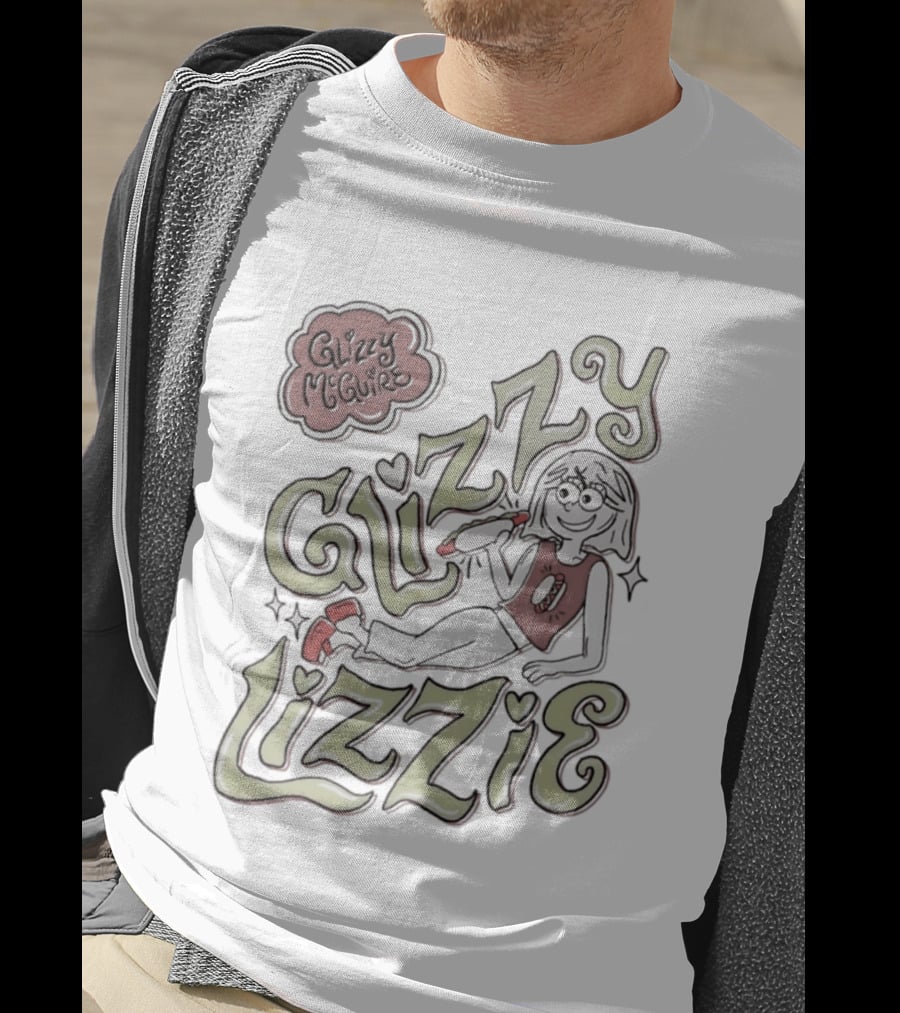 Glizzy McGuire Glizzy Lizzie Hot Dog Retro Character Fun T-Shirt
