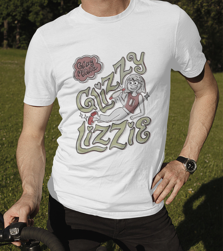 Glizzy McGuire Glizzy Lizzie Hot Dog Retro Character Fun T-Shirt