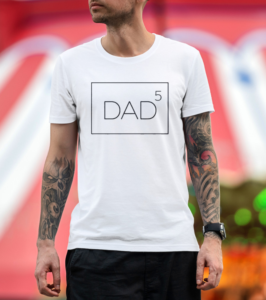 Kershaw Dodgers Dad 5 Rectangle Box T-Shirt