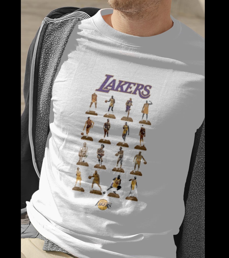 Lakers Basketball Legends Figurines Collectible Moment T-Shirt