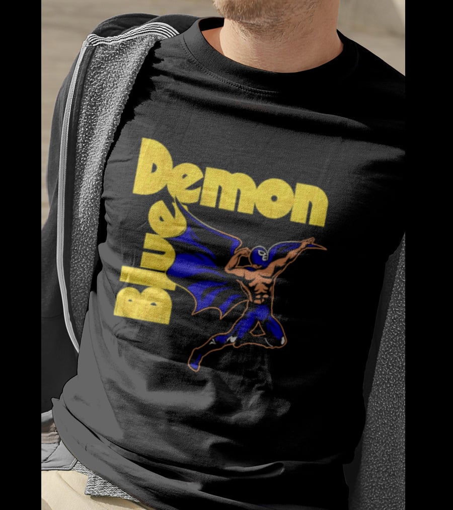 Alejandro Munoz Moreno Blue Demon Mexico Wrestling Iconic Luchador T-Shirt