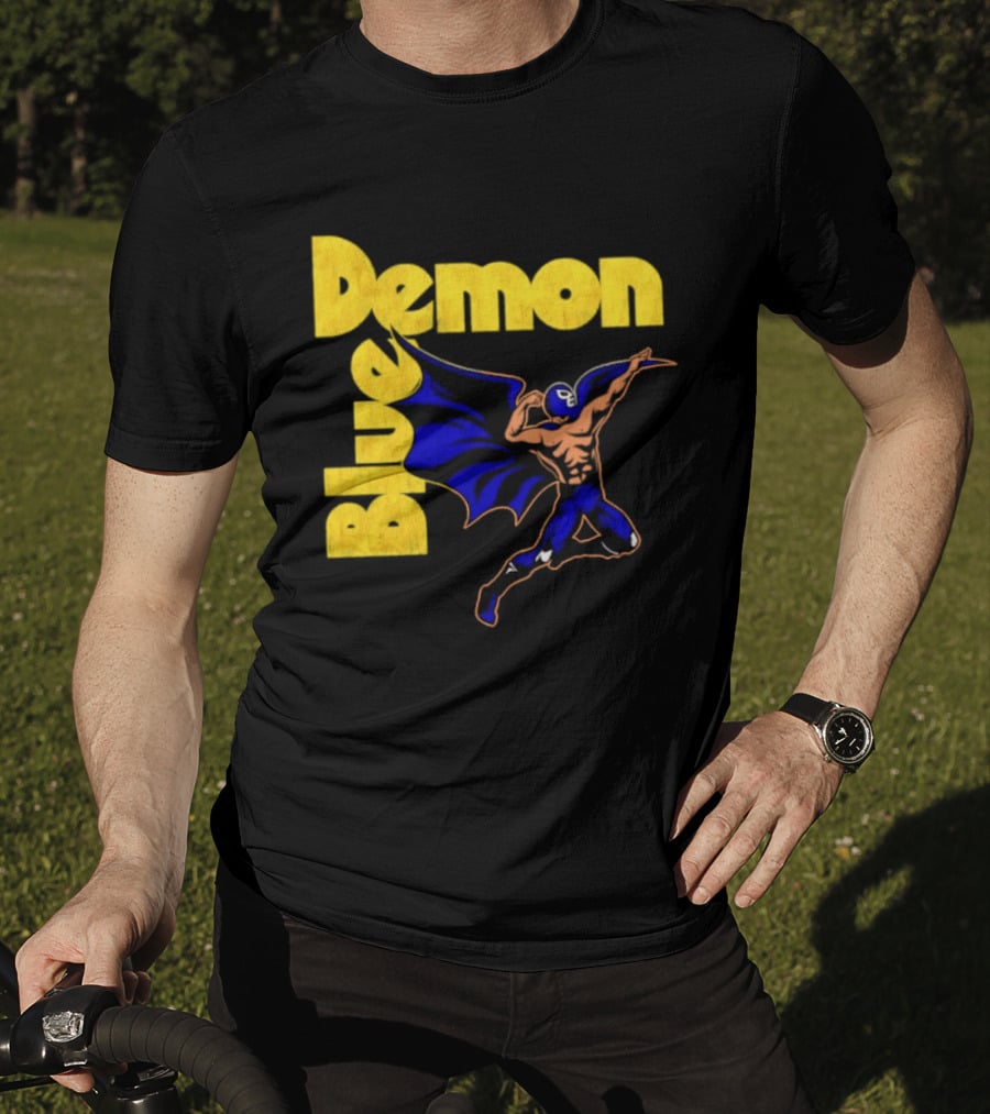 Alejandro Munoz Moreno Blue Demon Mexico Wrestling Iconic Luchador T-Shirt