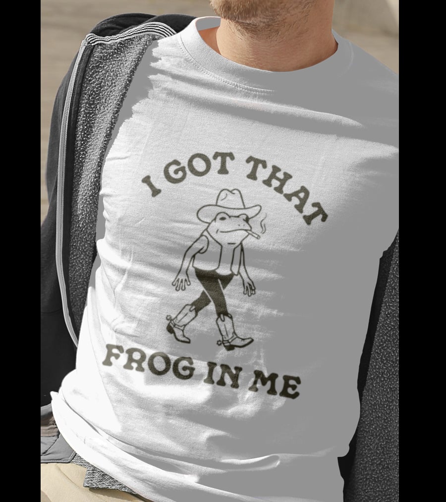 I Got That Frog In Me Western Aesthetic Cowboy Hat T-Shirt