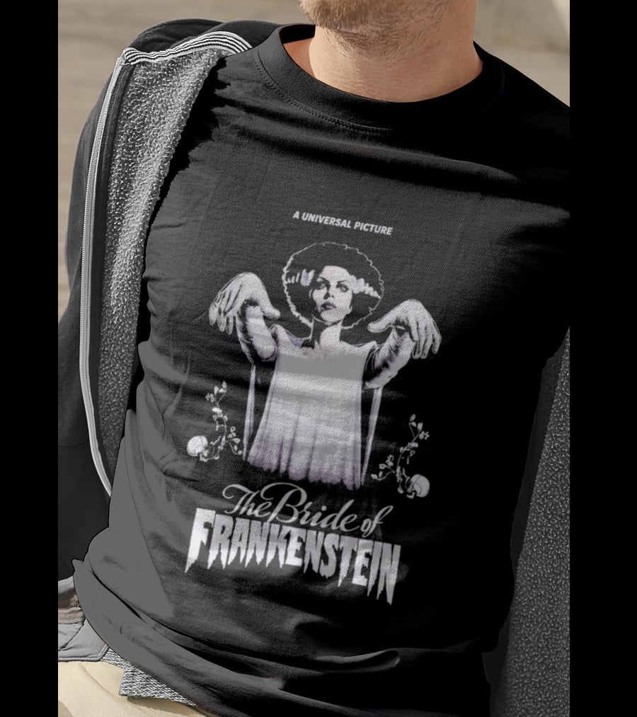 A Universal Picture The Bride Of Frankenstein Purple T-Shirt